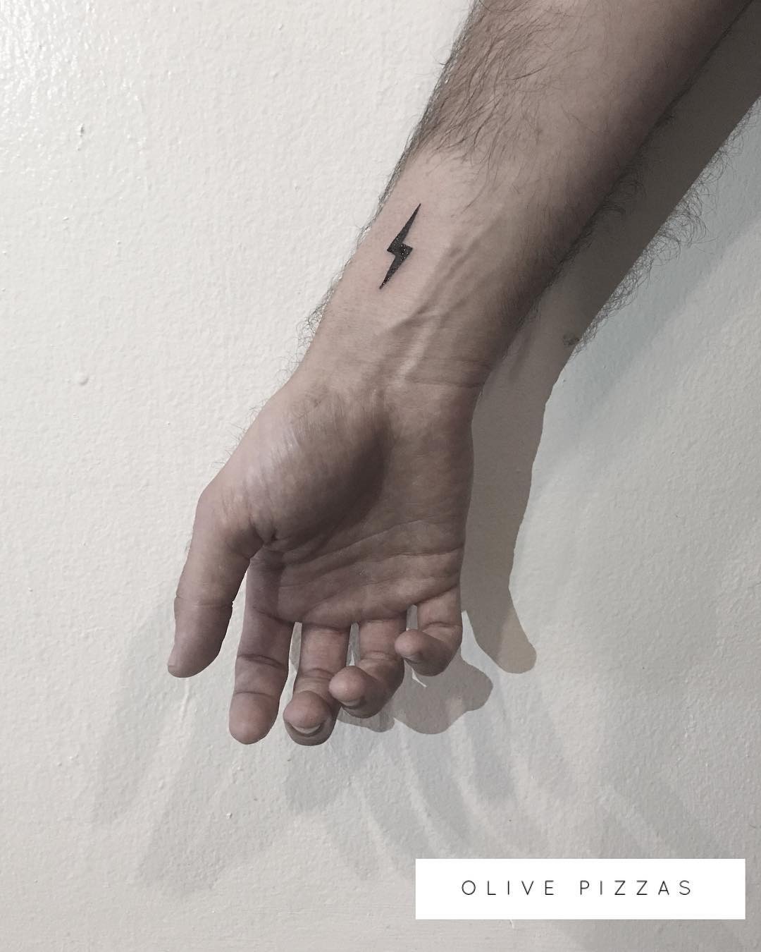 Stylish and minimalistic lightning bolt tattoo Tattoo Design