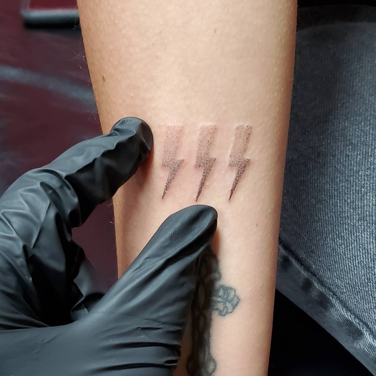 Stylish minimalist lightning bolt tattoo design Tattoo Design