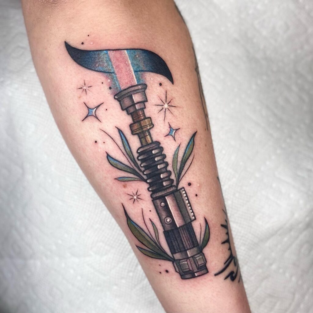 Cal Kestis Lightsaber Tattoo Tattoo Design