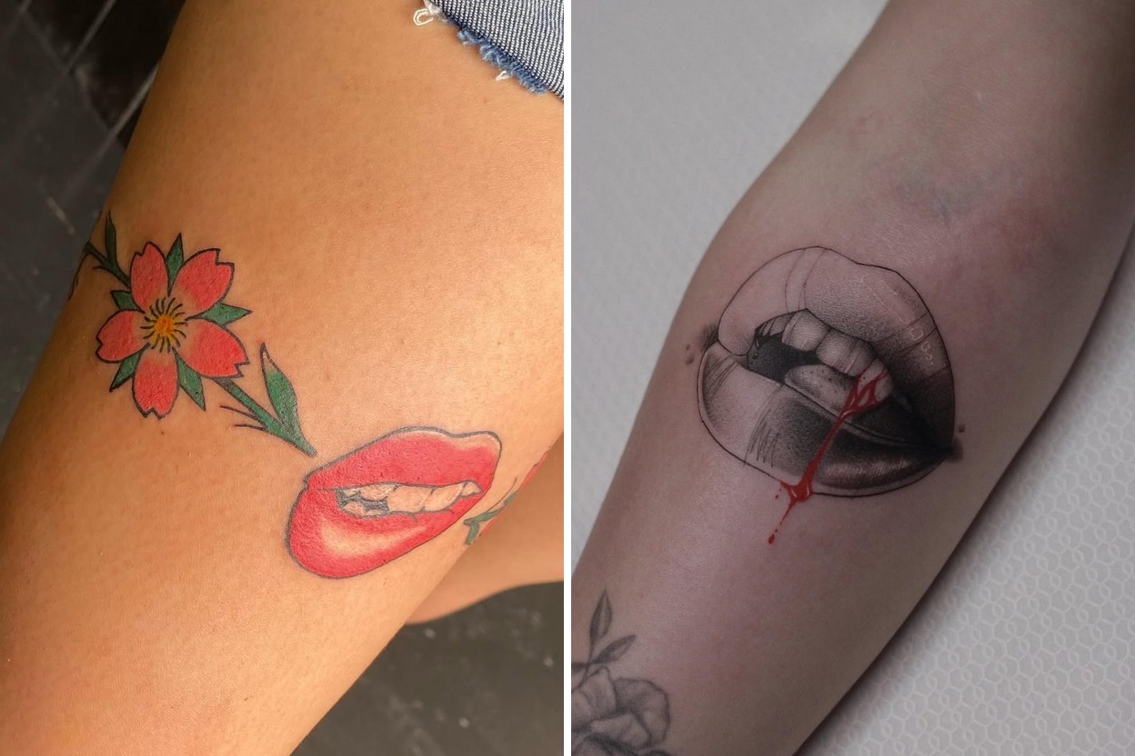 21+ Lips Tattoo Ideas That Make a Bold Artistic Statement Featured Lookbook Collage