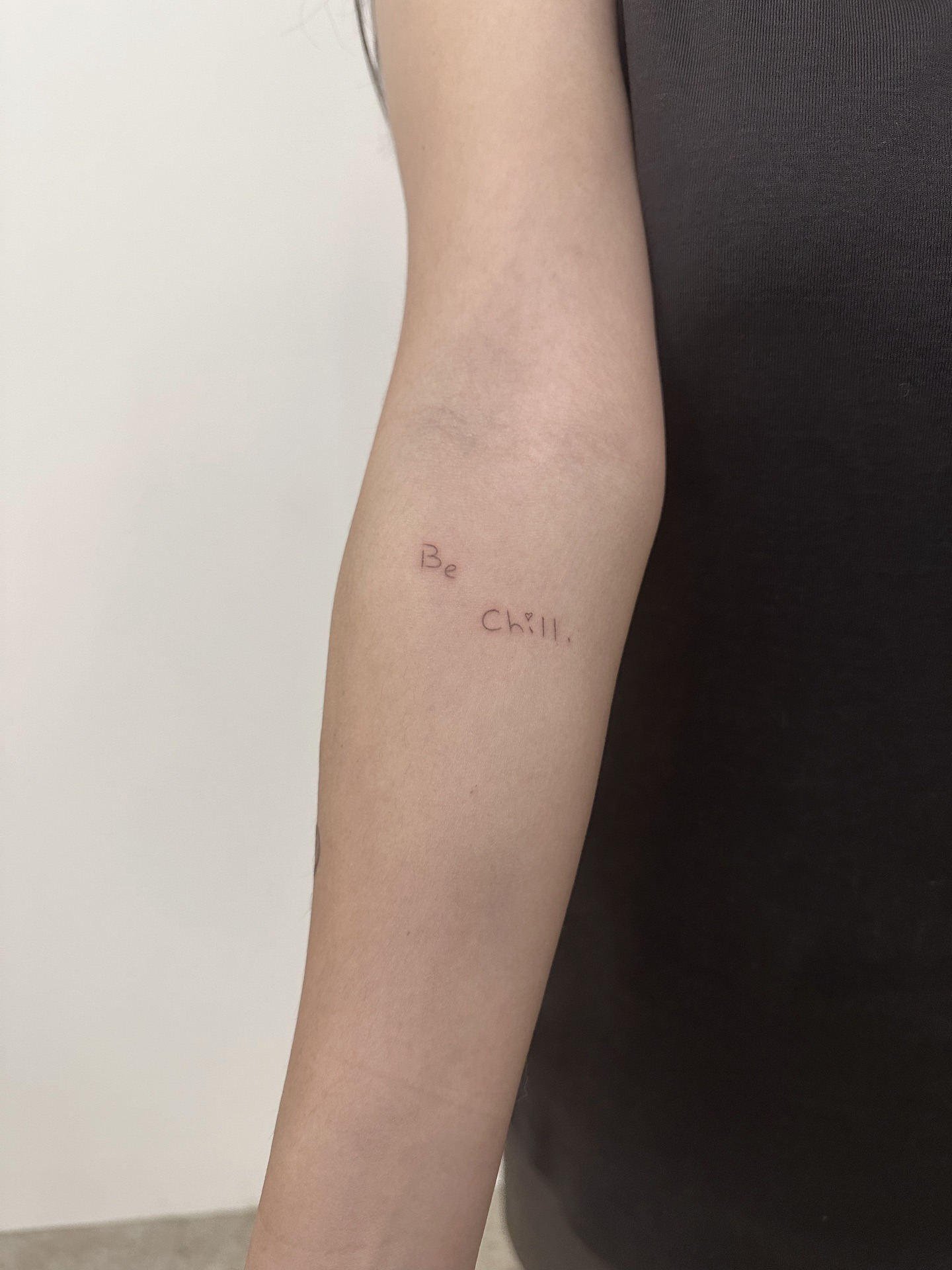 Be Chill Lettering Tattoo Tattoo Design