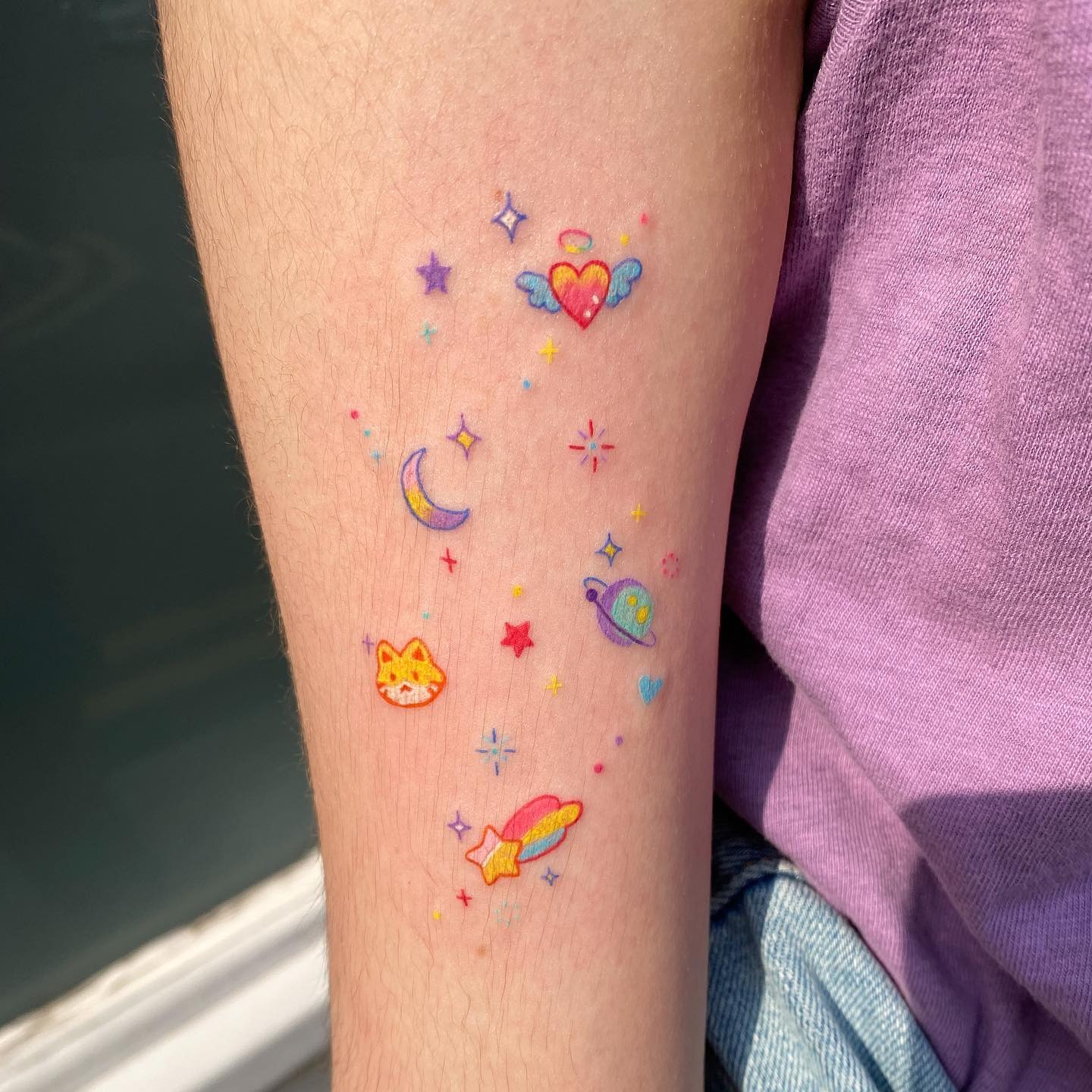 Cute Cosmic Doodle Tattoo Tattoo Design