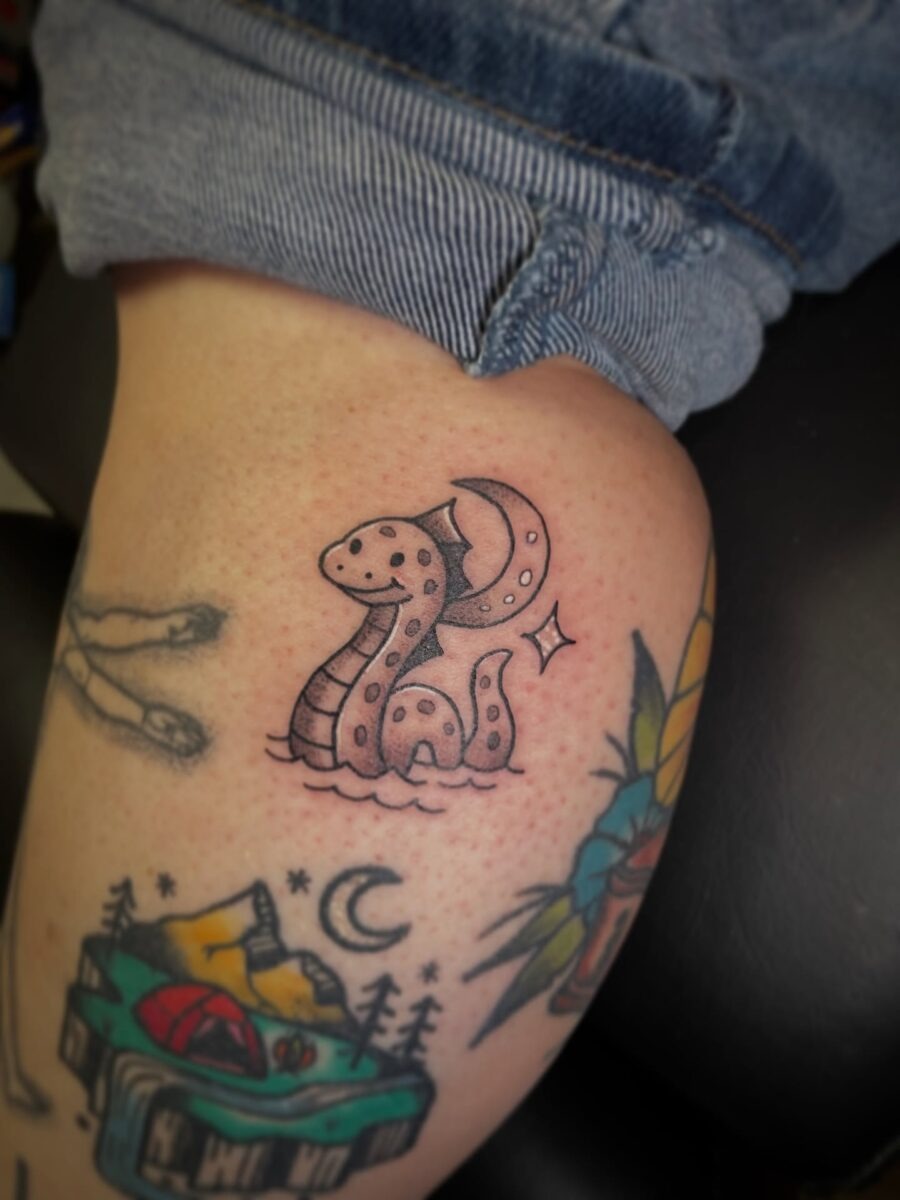 Charming Loch Ness Monster Tattoo Design Tattoo Design