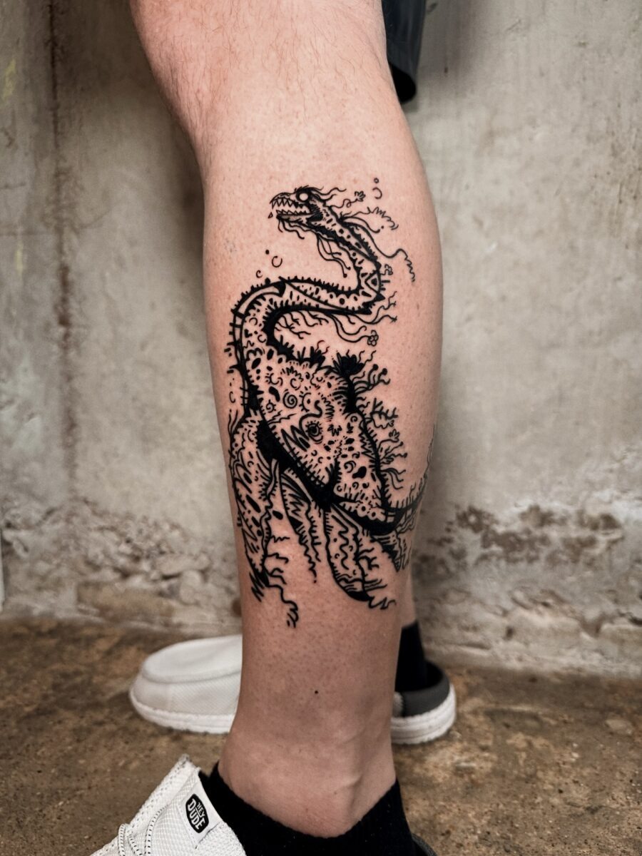 Intricate Loch Ness Monster Tattoo Design Tattoo Design