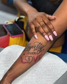 Loyalty Over Love: A Deep Message Tattoo Design