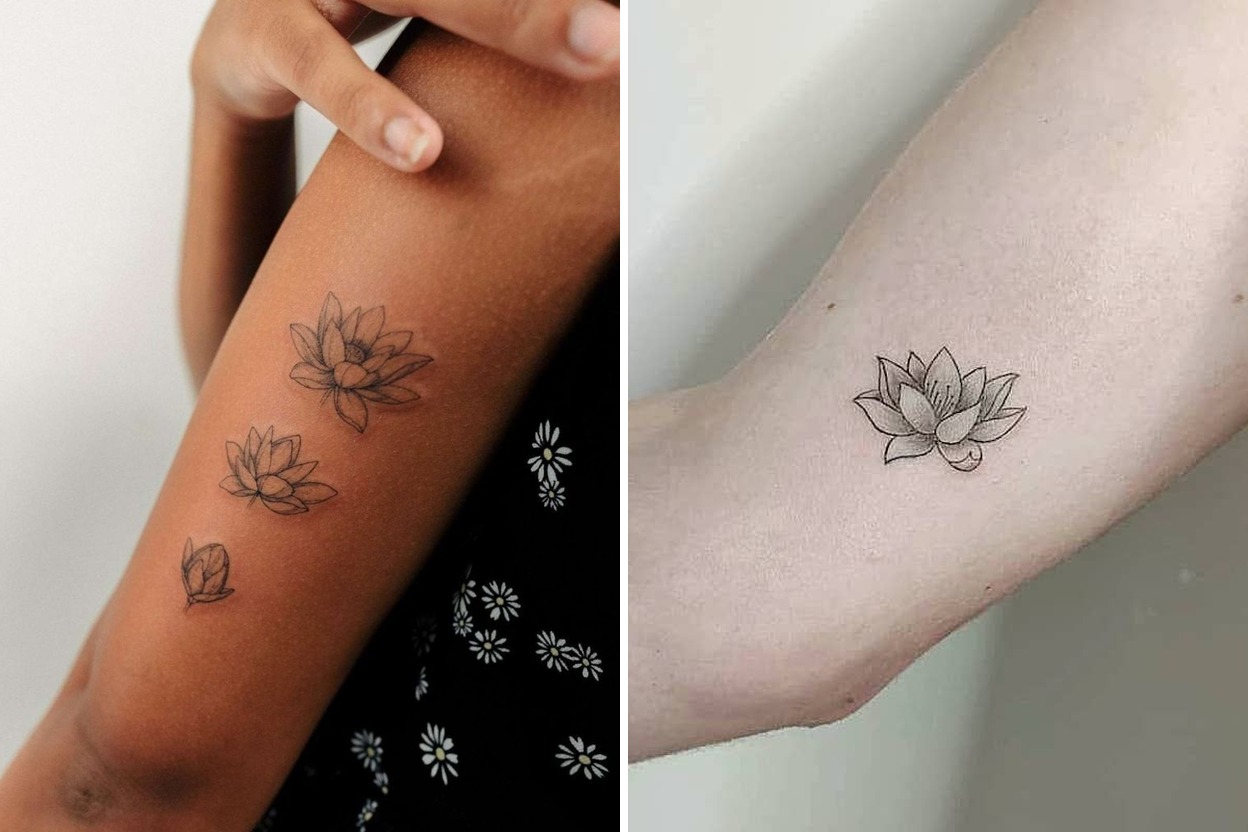 33+ Lotus Flower Symbolism Tattoo Ideas & Inspiration Featured Lookbook Collage
