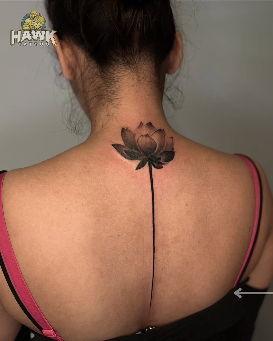 Elegant lotus tattoo with delicate floral details Tattoo Design