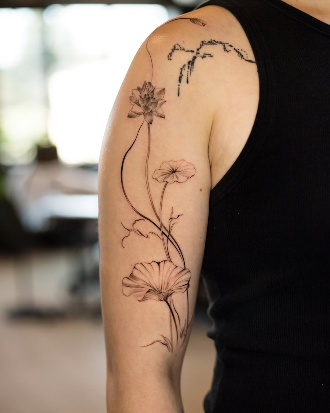 Stunning lotus tattoo with vibrant colors Tattoo Design