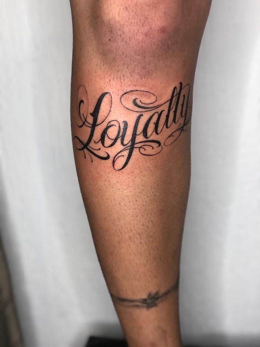 Bold Hand Loyalty Tattoo Tattoo Design