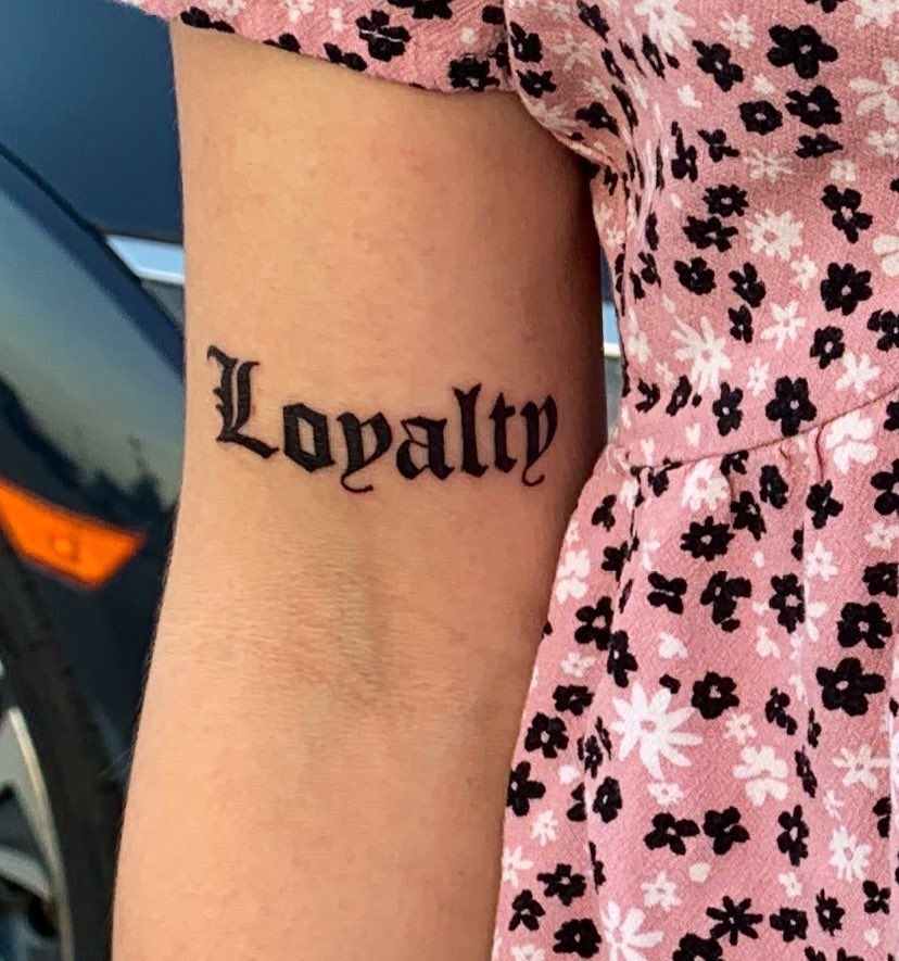 Classic Simplicity Loyalty Tattoo Tattoo Design