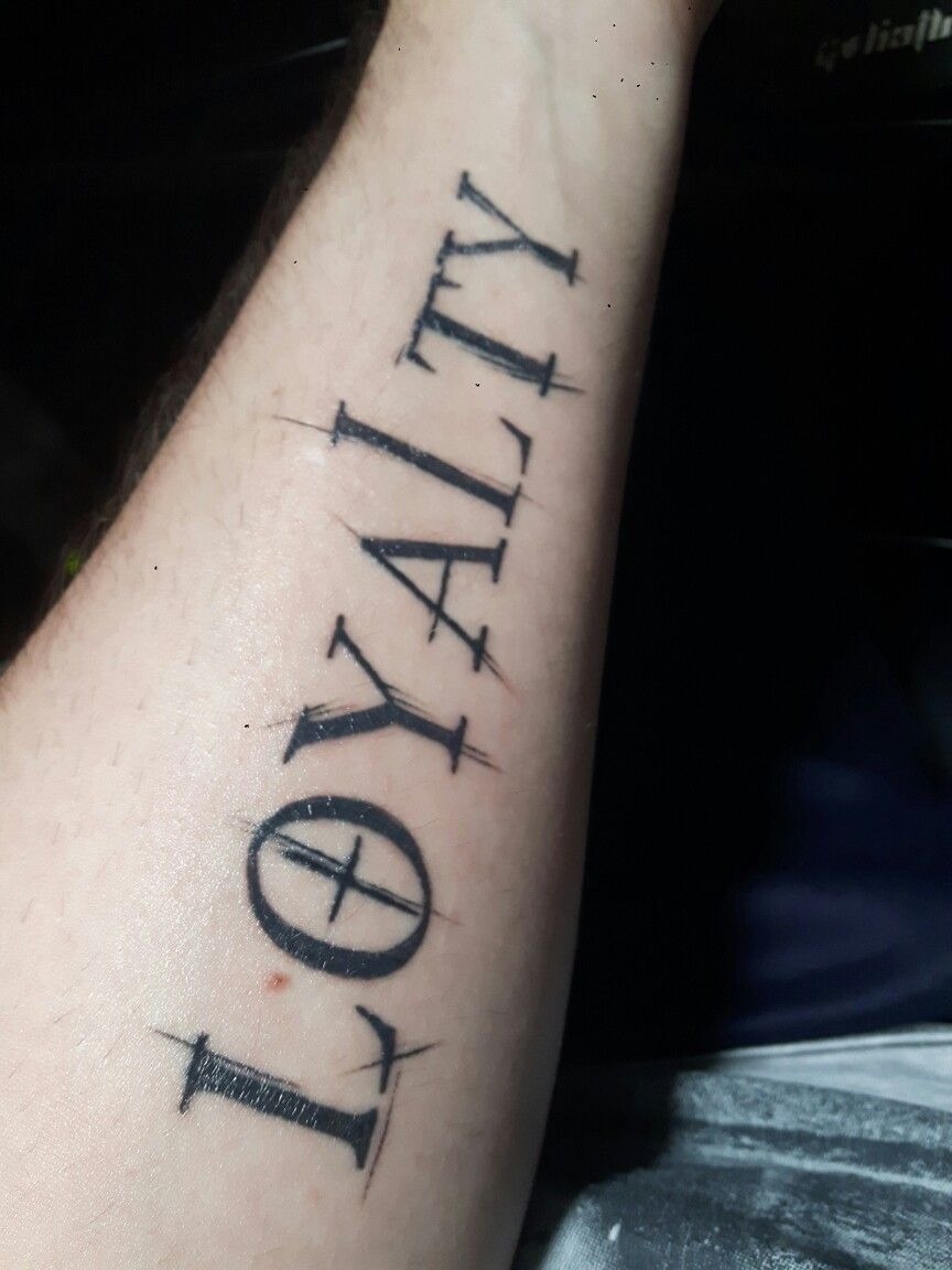 Gothic Style Loyalty Tattoo Tattoo Design