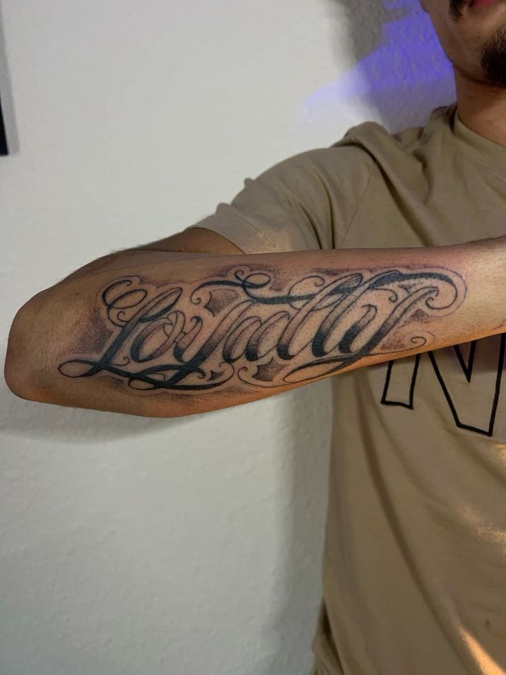 LOVE Acronym Loyalty Tattoo Tattoo Design