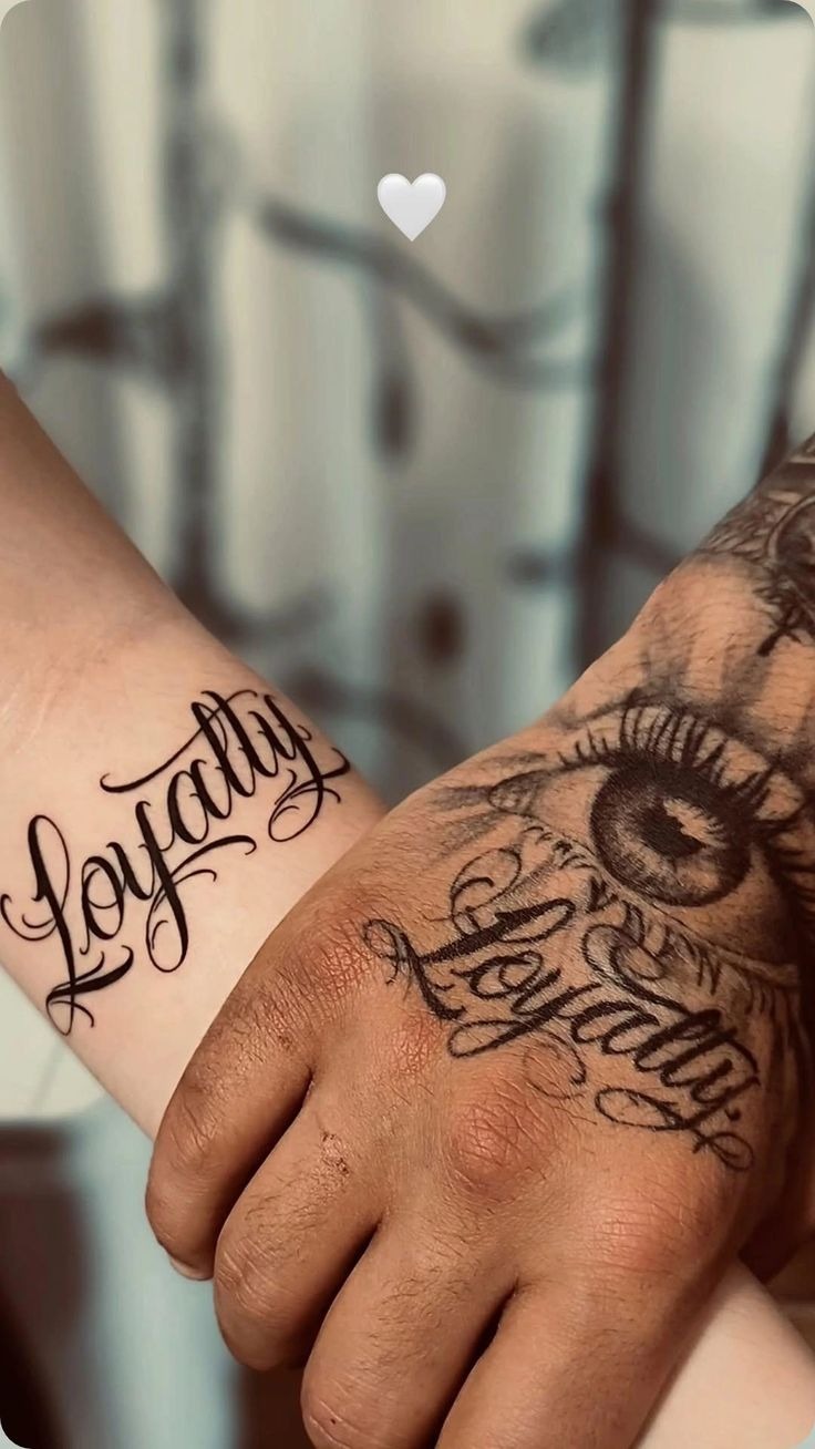 Minimalist Cursive Loyalty Forearm Tattoo Tattoo Design