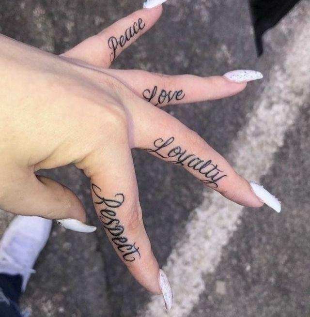 Minimalist Loyalty Tattoo on Inner Arm Tattoo Design
