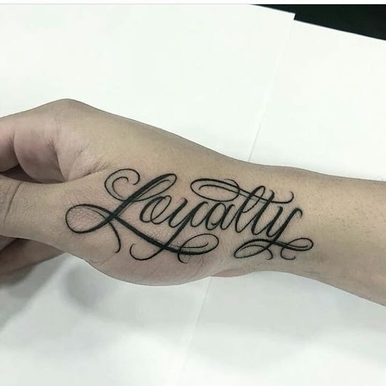 Red Ink Loyalty Tattoo Tattoo Design