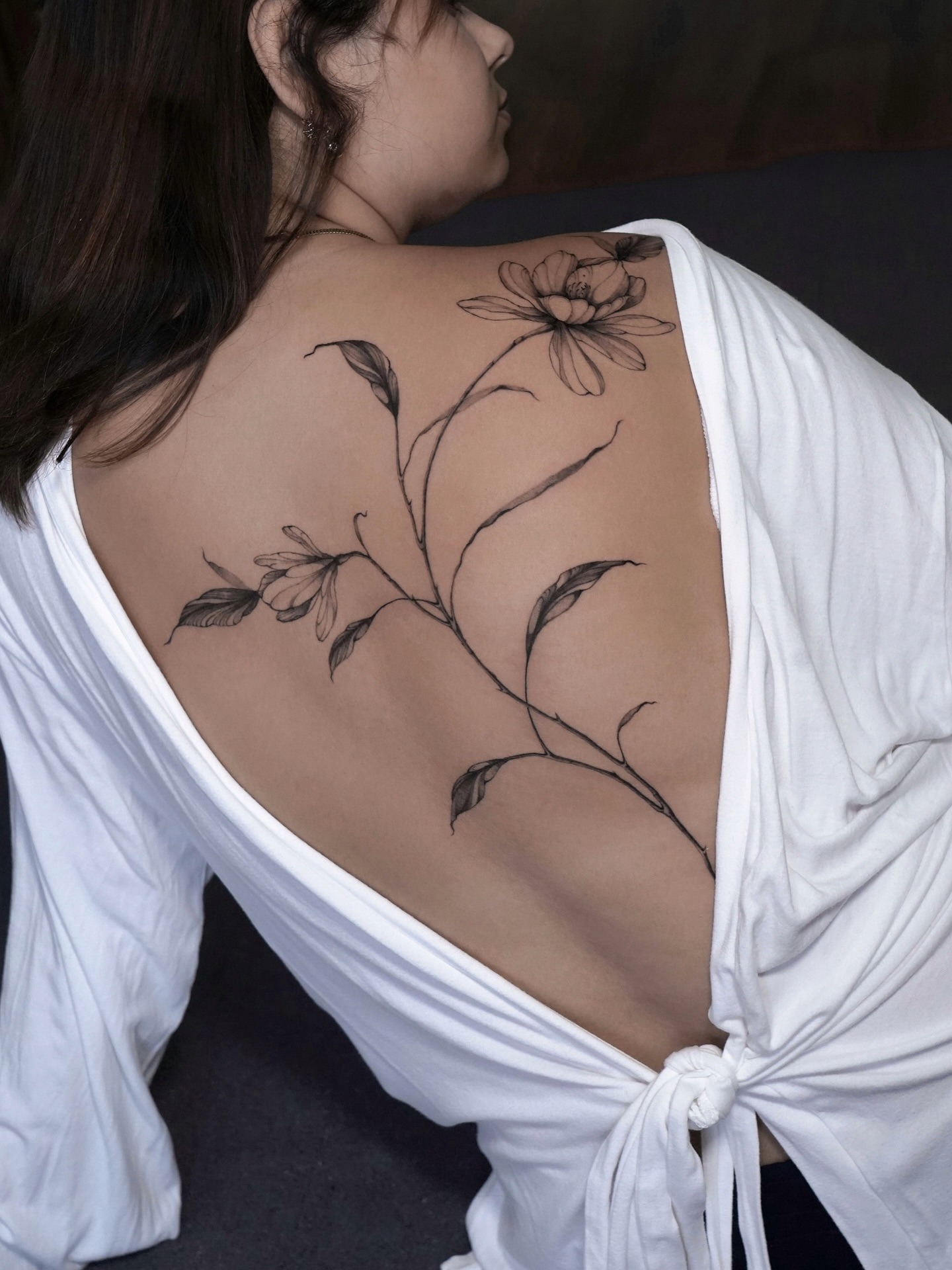 Elegant Magnolia Tattoo Gracefully Adorning Skin Tattoo Design
