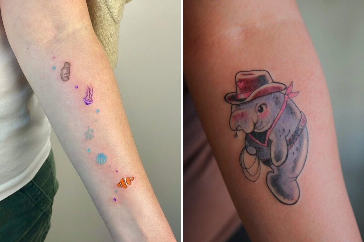64+ Manatee Tattoo Ideas & Inspiration Featured Lookbook Collage