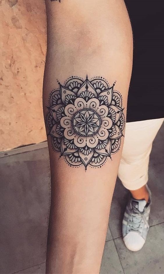 Dark Lotus Arm Bloom Tattoo Design