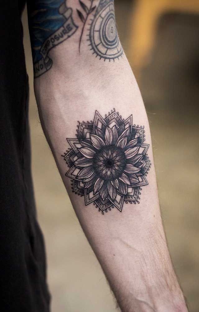 Flowing Full Arm Composition Tattoo Design