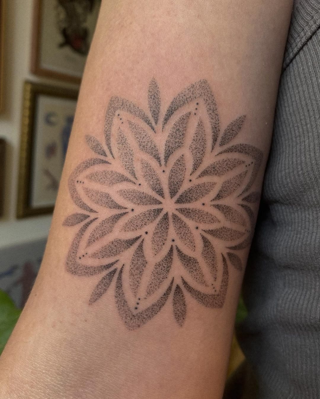 Statement Hand Lotus Tattoo Design