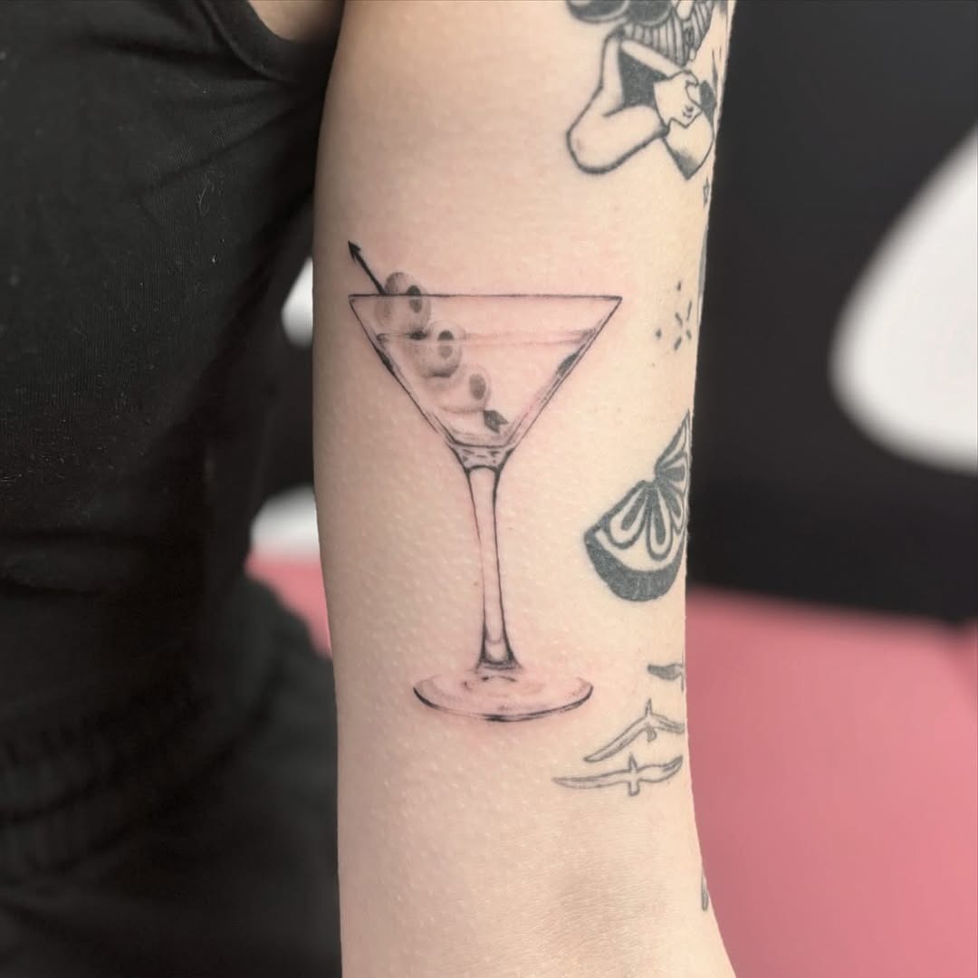 Charming Margarita Tattoo with Subtle Elegance Tattoo Design