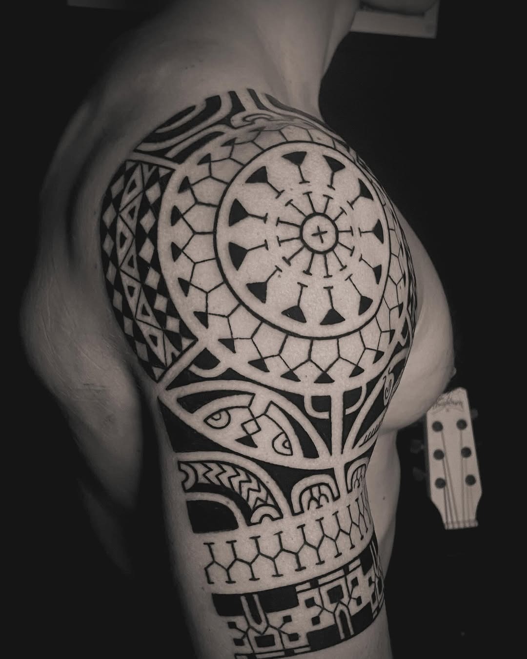 Elegant Marquesan tattoo showcasing cultural heritage Tattoo Design