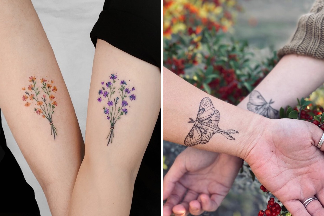 64+ Matching Best Friend Tattoo Ideas & Inspiration Featured Lookbook Collage