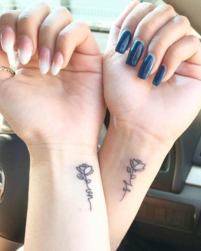 "Hold Onto Me" Matching Tattoo Tattoo Design