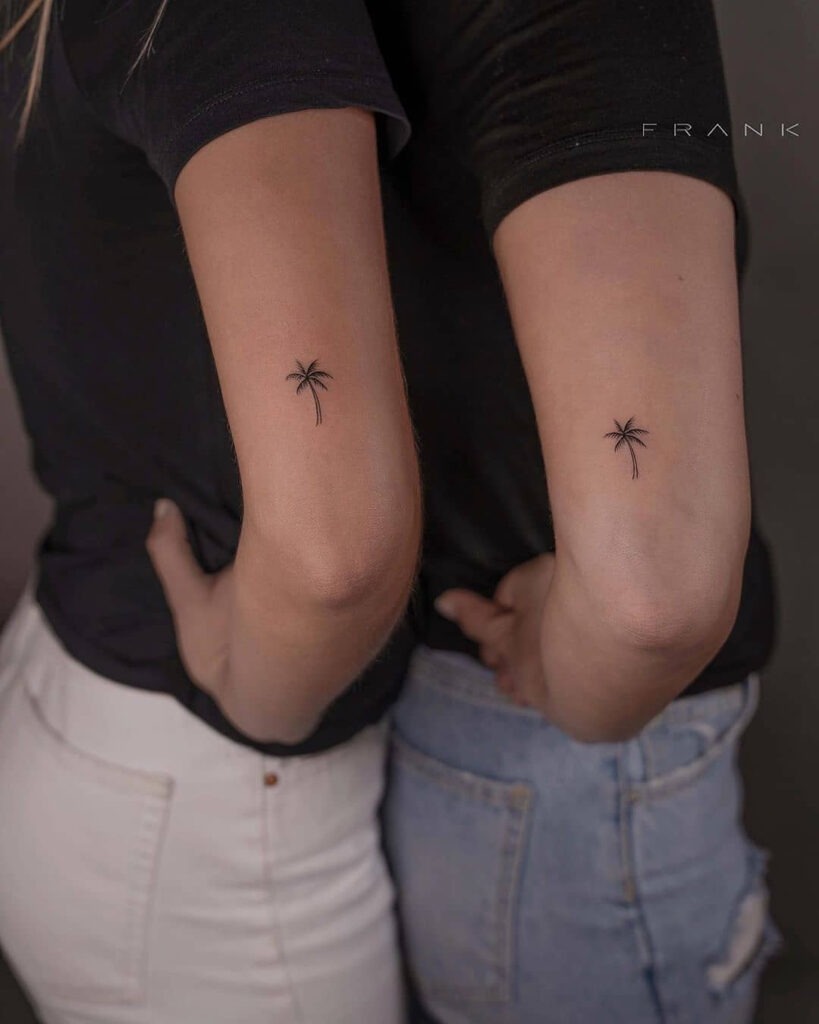 Matching Realistic Butterfly Tattoos for Best Friends Tattoo Design