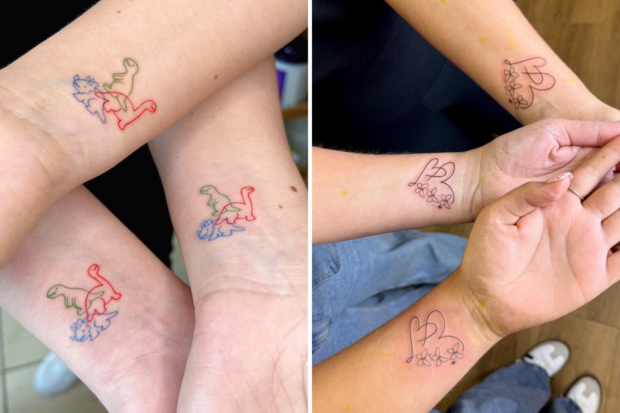 56+ Matching Family Tattoo Ideas & Inspiration Featured Lookbook Collage