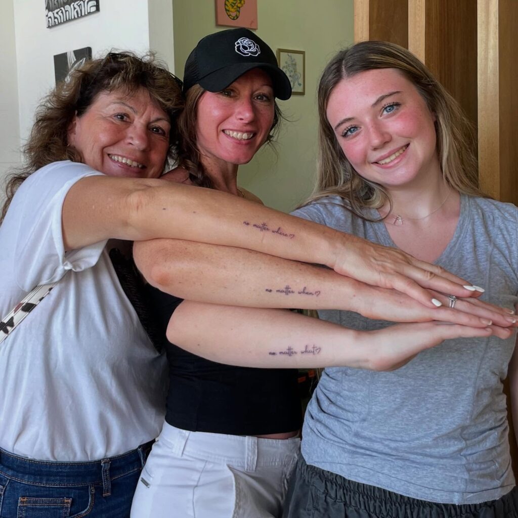 Matching "No Matter What" Family Tattoos Tattoo Design