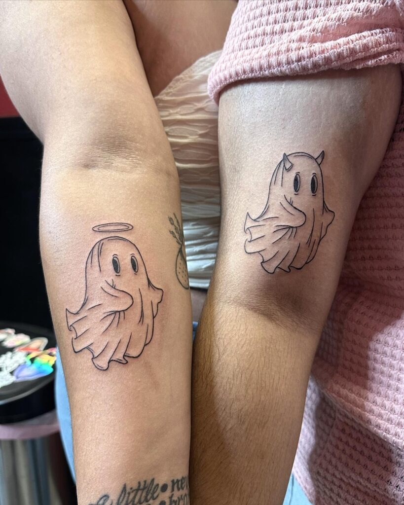 Angel and Devil Ghost Tattoos Tattoo Design