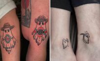 41+ Matching Ghost Tattoo Ideas & Inspiration