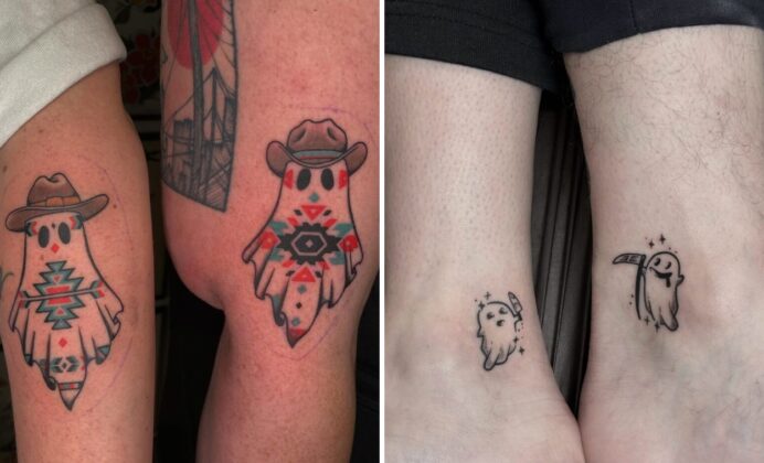 41+ Matching Ghost Tattoo Ideas & Inspiration