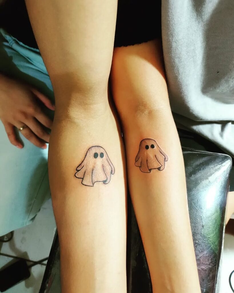 Simple Matching Ghost Tattoos Tattoo Design