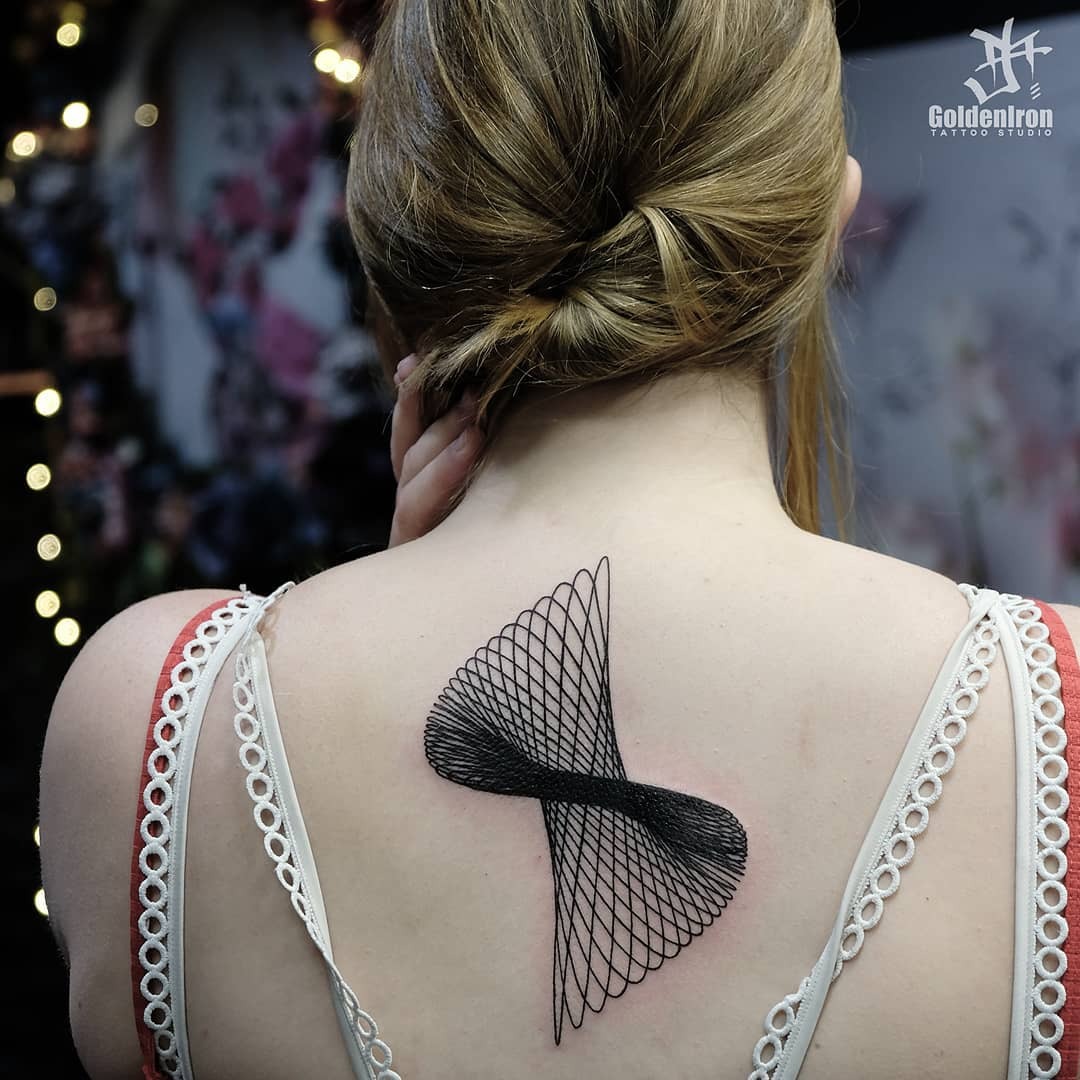 Elegant infinity symbol in geometric design Tattoo Design