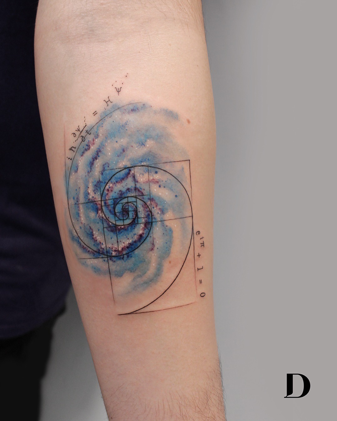 Spiral design showcasing mathematical elegance Tattoo Design