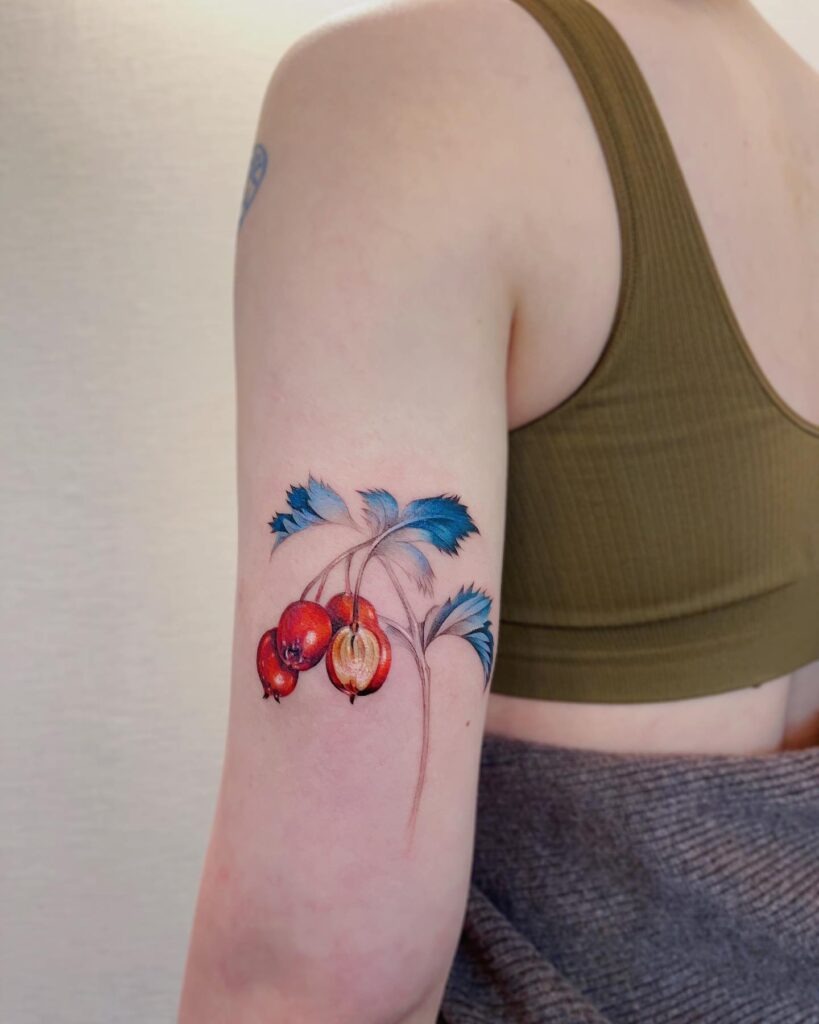 Delicate Lily of the Valley Linework Tattoo Tattoo Design