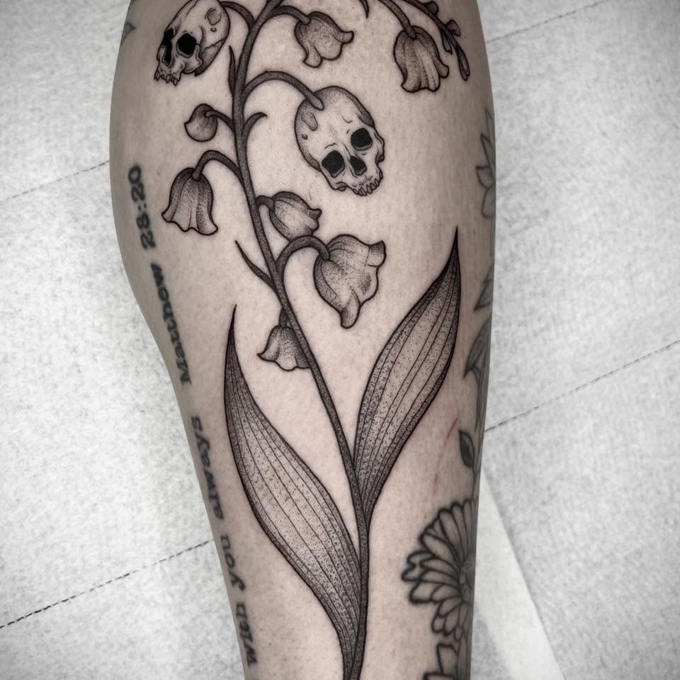 Full Arm Cherry Blossom Vine Tattoo Tattoo Design