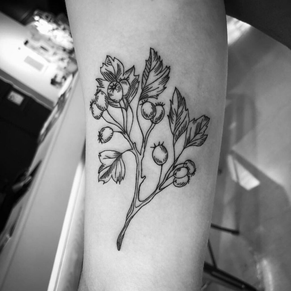 Watercolor Lily of the Valley Tattoo on Shoulder Tattoo Design