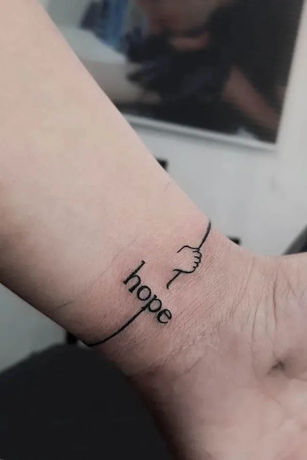 Hopeful Simplicity Tattoo Design