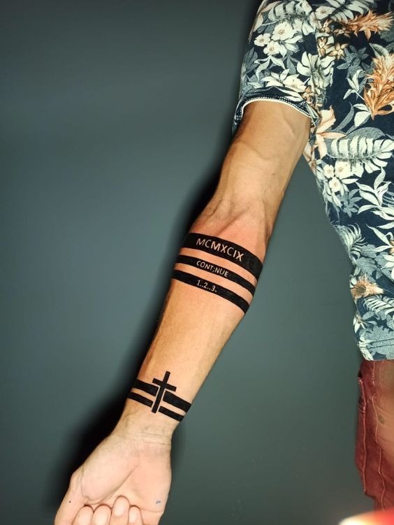 Timeless Double-Band Simplicity Tattoo Design