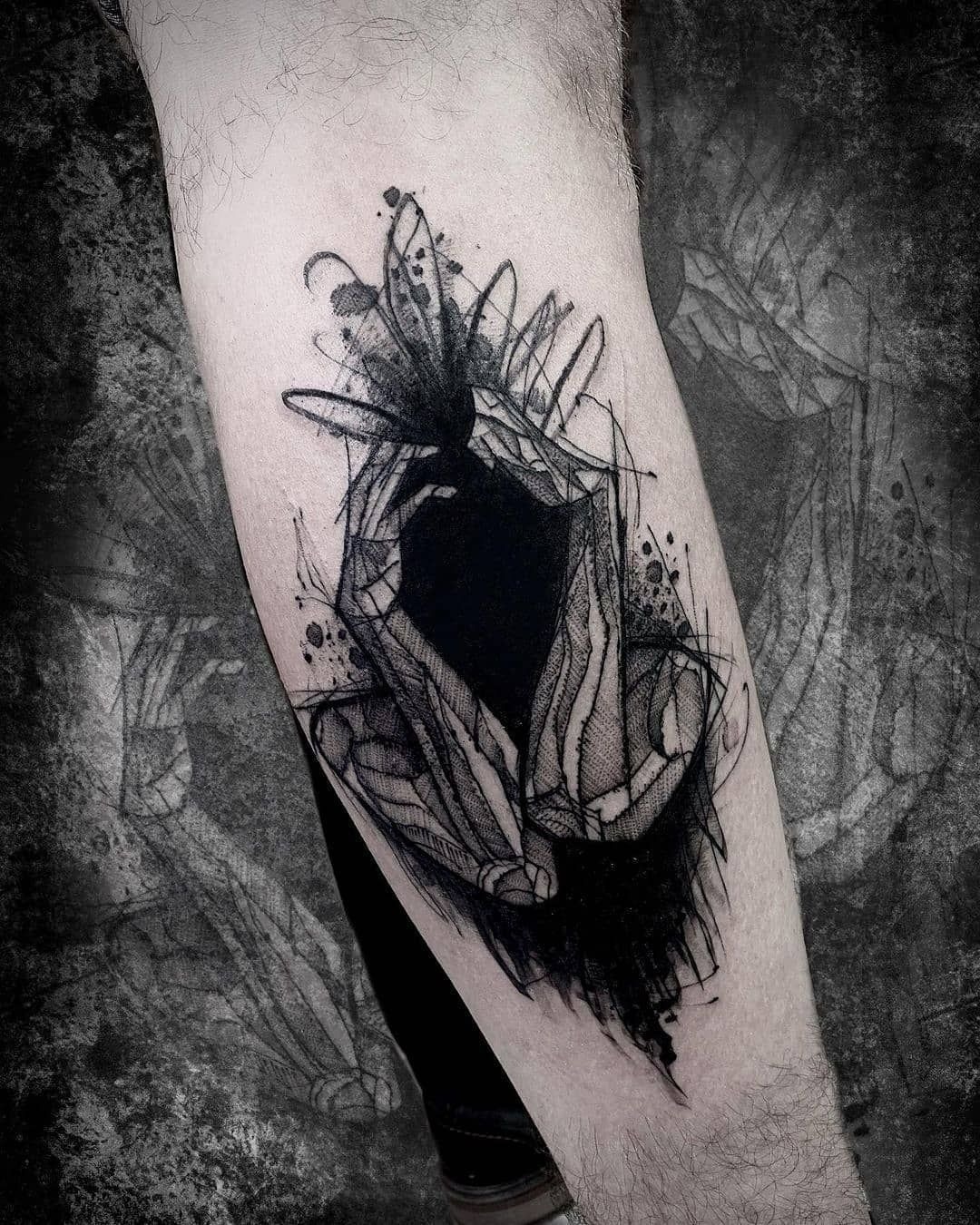 Abstract Mind in Motion Tattoo Design