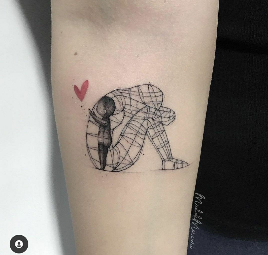 Carrying the Weight, Still Standing Tattoo Design