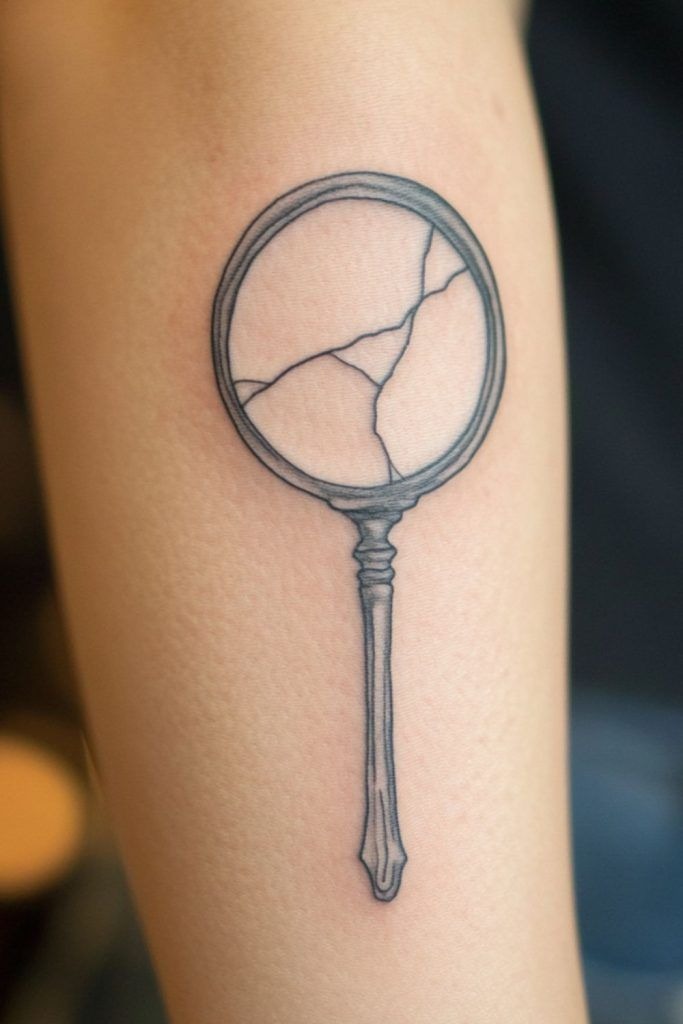 Seeing the Cracks Clearly Tattoo Design