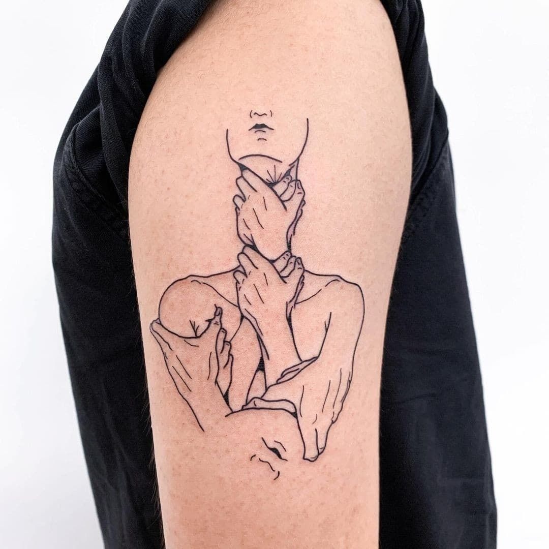 Silenced by the Mind Tattoo Design