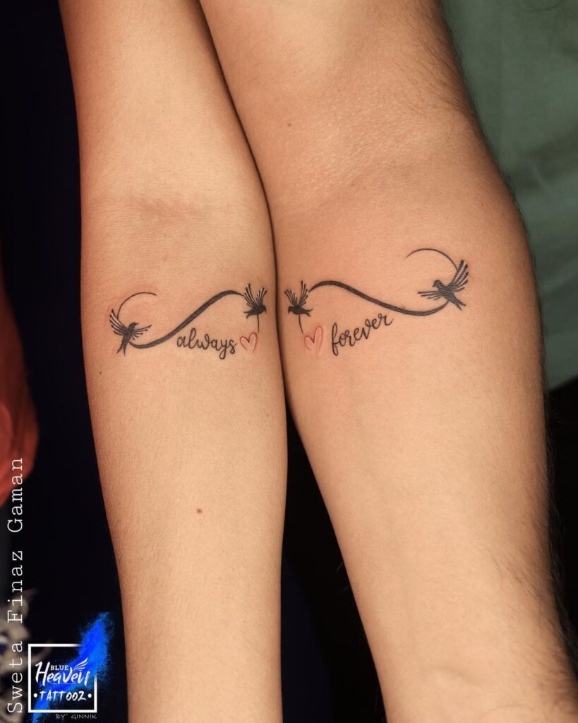 333 Trio Connection Tattoo Design