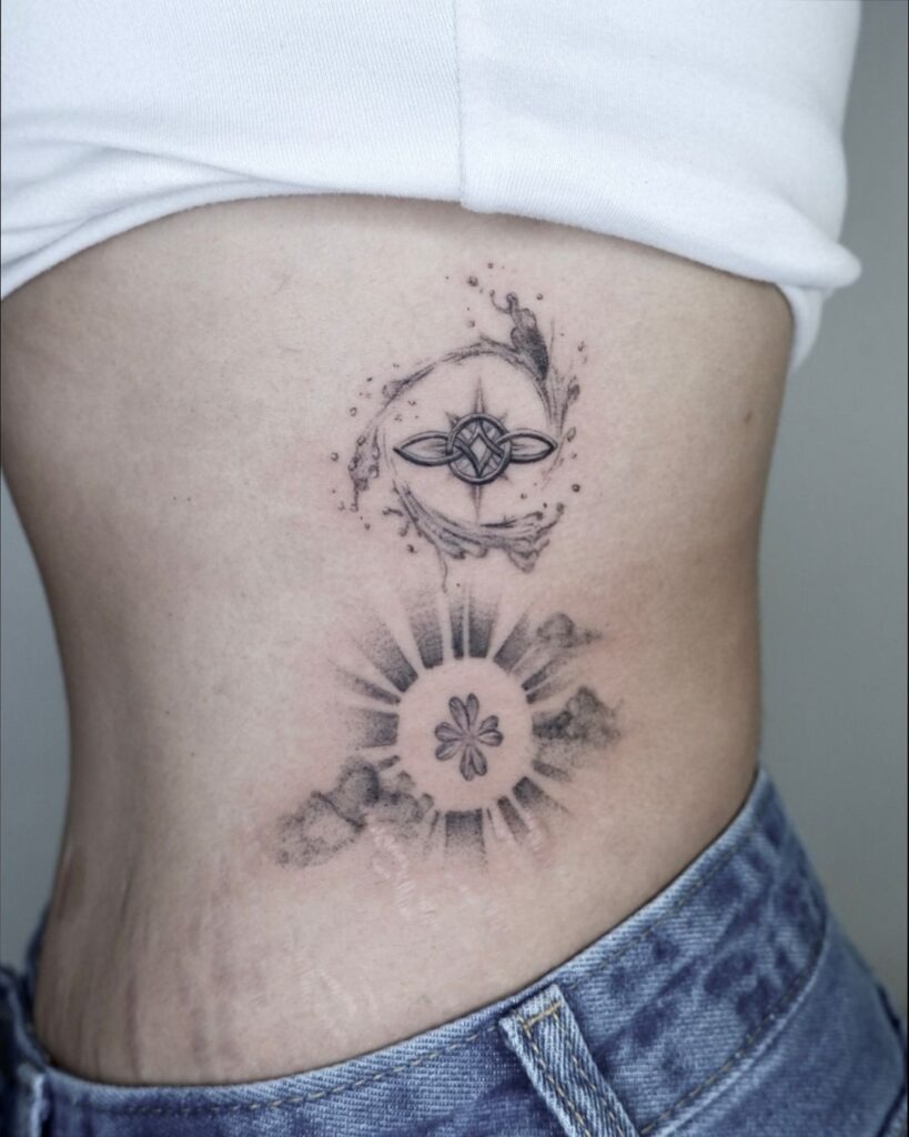 “Χαρά” Minimalist Script Tattoo Tattoo Design