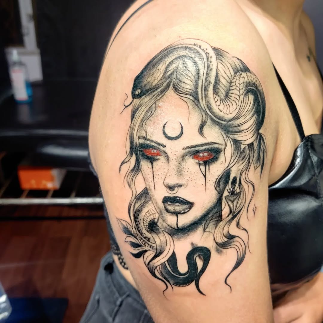 Mesmerizing Medusa: A Tattoo of Enchantment Tattoo Design