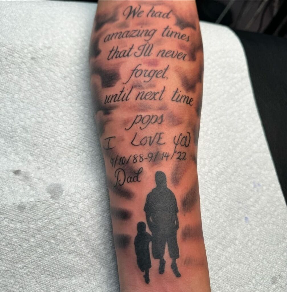 In Loving Memory of Dad Tattoo Design